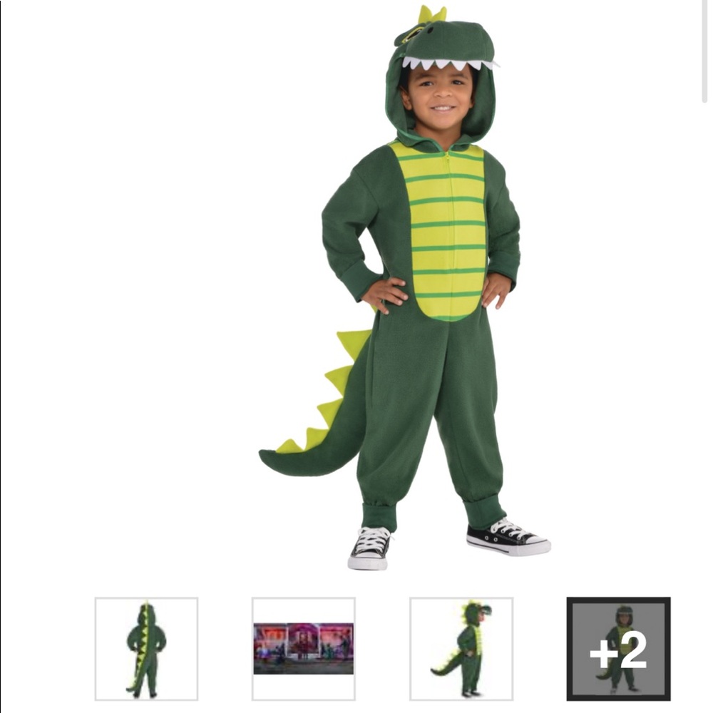 Party City Toddler Dinosaur Costume 3-4 Y